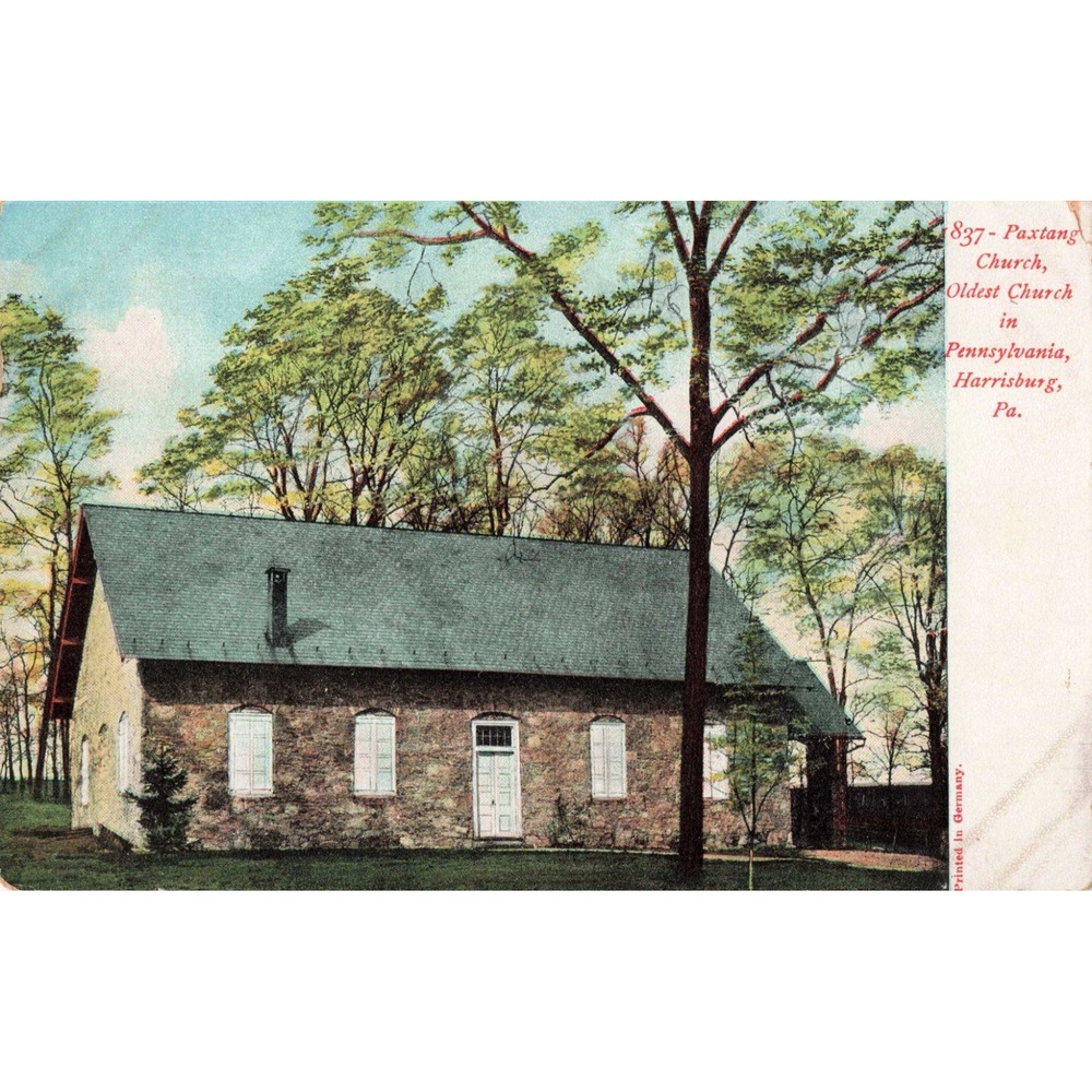 Vintage Paxtang Church Harrisburg PA Oldest Church in Pennsylvania Postcard
